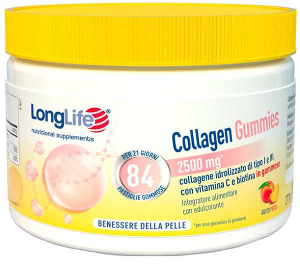 LONGLIFE COLLAGEN GUMMIES 625MG 84 GOMMOSE - Speedyfarma.it