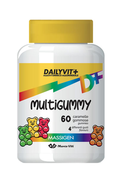 DAILYVIT MULTIGUMMY CARAMELLE GOMMOSE Scadenza 06/2025 - Speedyfarma.it