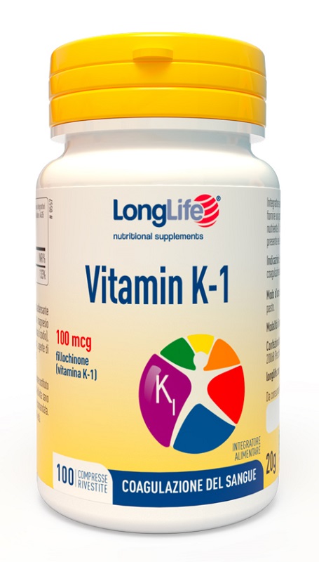 LONGLIFE VITAMIN K 100MCG 100 COMPRESSE RIVESTITE - Speedyfarma.it