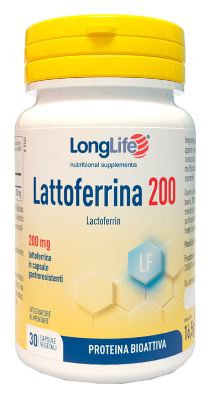 LONGLIFE LATTOFERRINA200 30 CAPSULE VEGETALI DA 550 MG - Speedyfarma.it