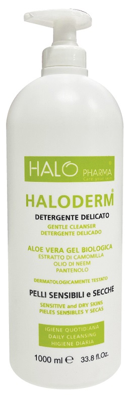 HALODERM DETERGENTE DELICATO 1 L FLACONE HDPE2 TAPPO C/PP92 - Speedyfarma.it