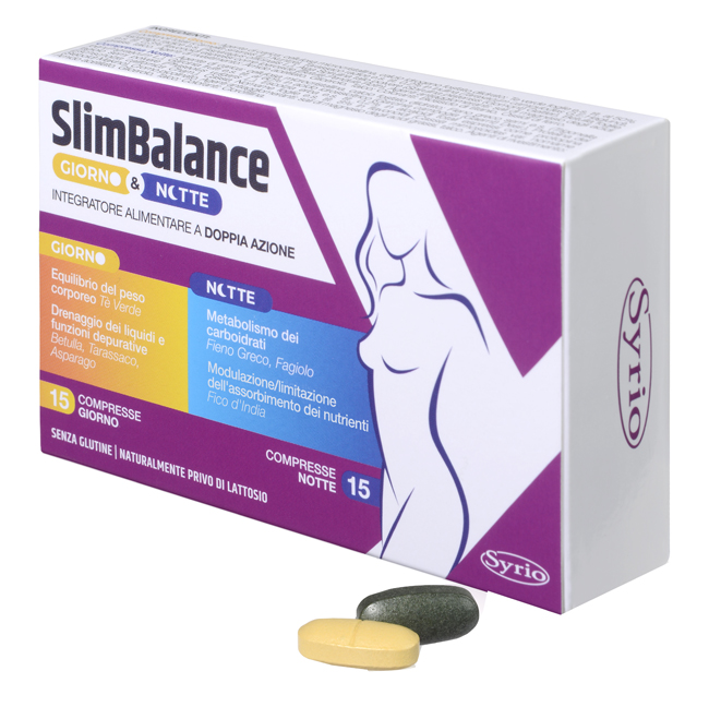 SLIM BALANCE GIORNO E NOTTE 15 COMPRESSE GIORNO 15 COMPRESSE NOTTE - Speedyfarma.it