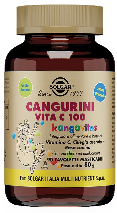 CANGURINI VITA C 100 90 TAVOLETTE MASTICABILI - Speedyfarma.it