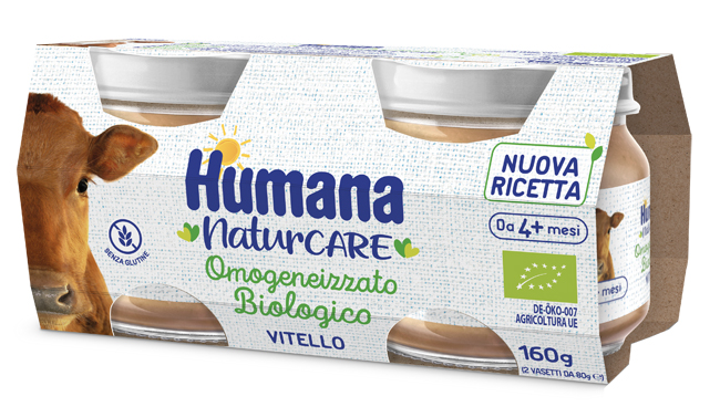 HUMANA OMOGENEIZZATO VITELLO BIOLOGICO 2 PEZZI 80 G - Speedyfarma.it