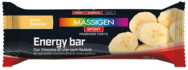 MASSIGEN SPORT ENERGY BARRETTA BANANA 50 G - Speedyfarma.it
