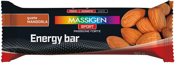 MASSIGEN SPORT ENERGY BARRETTA MANDORLA 50 G - Speedyfarma.it
