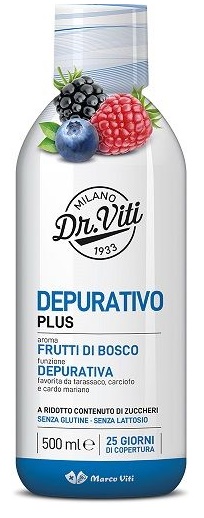 DR VITI DEPURATIVO PLUS FRUTTI DI BOSCO 500 ML SENZA ZUCCHERI - Speedyfarma.it