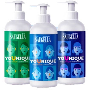 SAUGELLA YOUNIQUE BUNDLE 1 DERMOLIQUIDO 200 ML + 1 ATTIVA 200 ML + 1 IDRASERUM 200 ML - Speedyfarma.it
