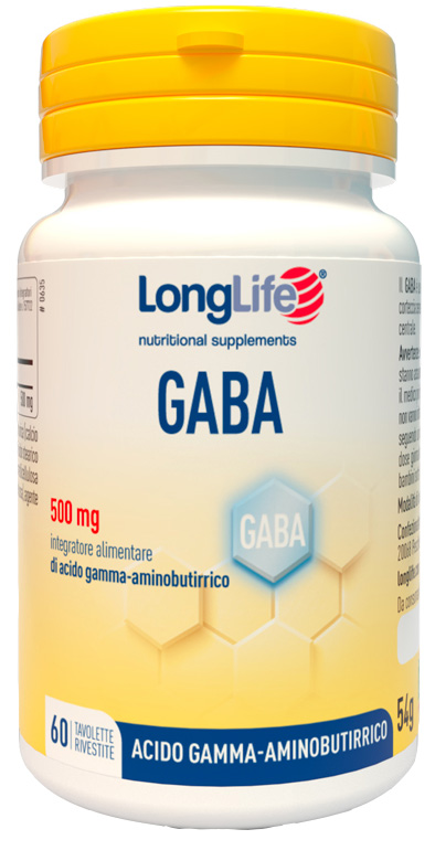 LONGLIFE GABA 500MG 60 TAVOLETTE RIVESTITE - Speedyfarma.it