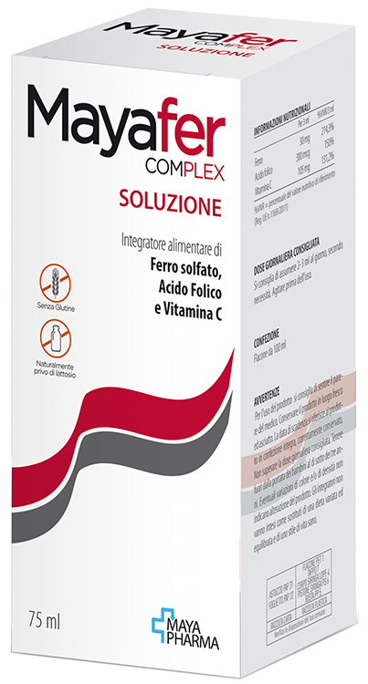 MAYAFER COMPLEX SOLUZIONE 75 ML SENZA GLUTINE NATURALMENTE PRIVO DI LATTOSIO - Speedyfarma.it