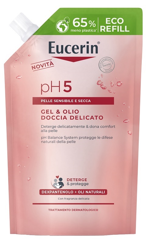 EUCERIN GEL & OLIO DOCCIA DELICATO 400 ML REFILL - Speedyfarma.it