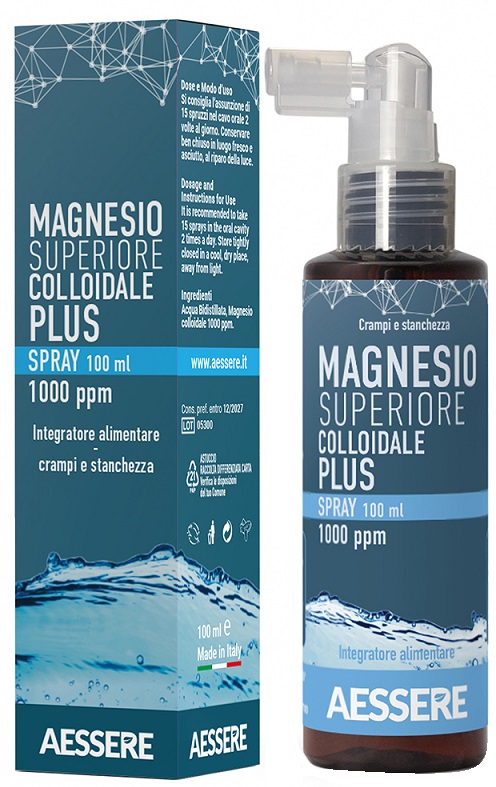MAGNESIO SUPERIORE COLLOIDALE PLUS SPRAY 1000 PPM 100 ML - Speedyfarma.it