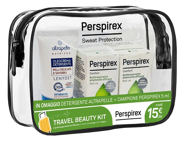 PERSPIREX ROLL ON COMFORT TRAVEL KIT 2 ROLL ON COMFORT 20 ML + 1 DETERGENTE ALTRAPELLE OMAGGIO - Speedyfarma.it