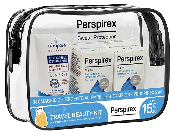 PERSPIREX ROLL ON ORIGINAL TRAVEL KIT 2 ROLL ON ORIGINAL 20 ML + 1 DETERGENTE ALTRAPELLE OMAGGIO - Speedyfarma.it