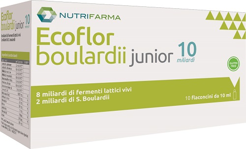 ECOFLOR BOULARDII JUNIOR 10 MILIARDI 10 FLACONCINI DA 10 ML - Speedyfarma.it