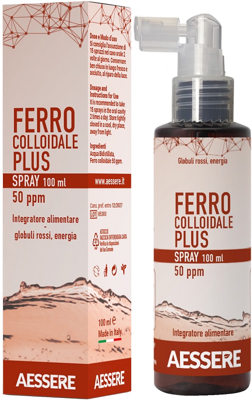 FERRO COLLOIDALE PLUS 50PPM SPRAY 100 ML - Speedyfarma.it
