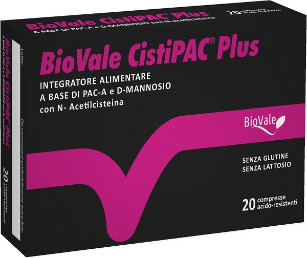 BIOVALE CISTIPAC PLUS 20 COMPRESSE ACIDO RESISTENTI 1,2 G - Speedyfarma.it