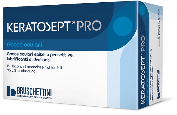 GOCCE OCULARI KERATOSEPT PRO 15 FLACONCINI MONODOSE RICHIUDIBILI DA 0,5 ML - Speedyfarma.it