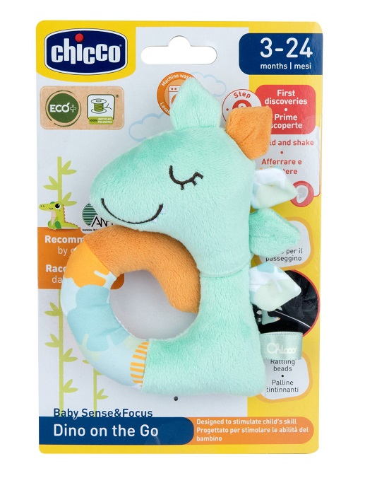 CHICCO GIOCO BABY SENSE&FOCUS TRILLINO SOFT DINOSAURO ECO+ - Speedyfarma.it