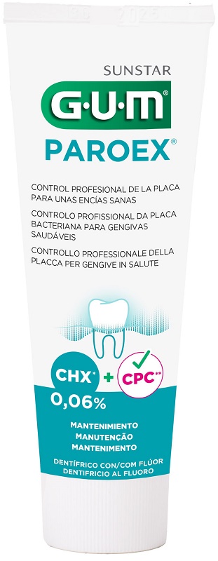 GUM PAROEX 0,06 CHX DENTIFRICIO AL FLUORO 75 ML - Speedyfarma.it