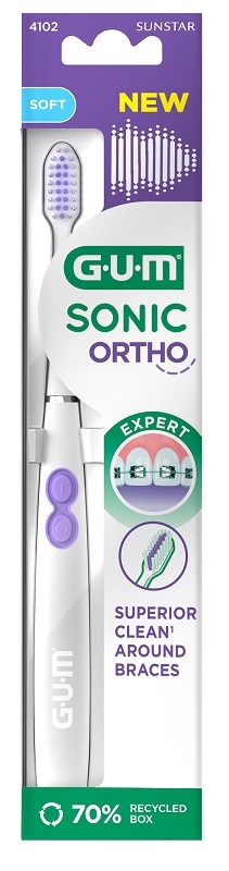 GUM SONIC ORTHO BATTERY TOOTHBRUSH - Speedyfarma.it