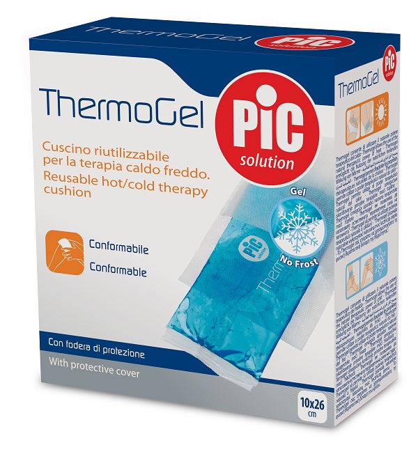 CUSCINO THERMOGEL 10X26 CM TERAPIA CALDO FREDDO CON FODERA ITC - Speedyfarma.it