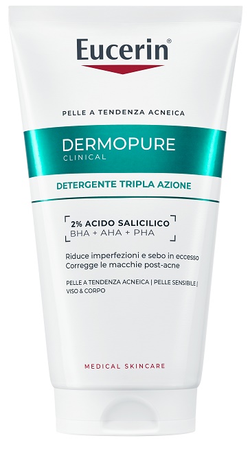 EUCERIN DERMOPURE CLINICAL DETERGENTE TRIPLA AZIONE 150 ML - Speedyfarma.it