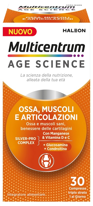 MULTICENTRUM AGE SCIENCE OSSA MUSCOLI ARTICOLAZIONI 30 COMPRESSE - Speedyfarma.it