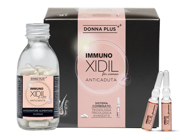 IMMUNO XIDIL DONNA PLUS 60 CAPSULE DA 0,72 G + 15 FIALE DA 3,5 ML - Speedyfarma.it