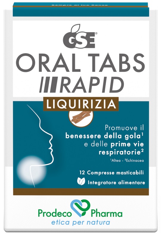 GSE ORAL TABS RAPID LIQUIRIZIA 12 COMPRESSE DA 1,5 G - Speedyfarma.it