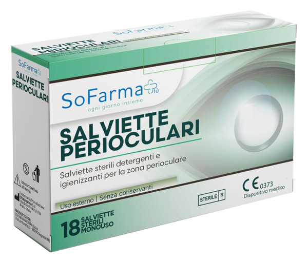 SALVIETTA PERIOCULARE 18 PEZZI SOFARMAPIU' - Speedyfarma.it