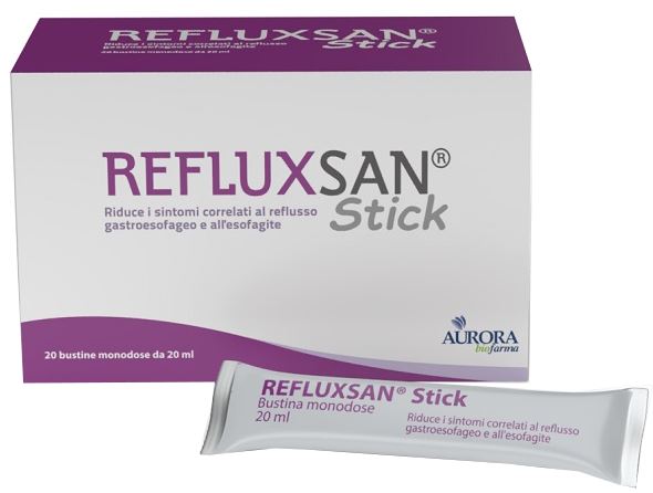 REFLUXSAN STICK 20 BUSTINE MONODOSE DA 20 ML SENZA GLUTINE SENZA LATTOSIO - Speedyfarma.it
