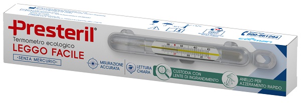 PRESTERIL TERMOMETRO ECOLOGICO LEGGO FACILE SENZA MERCURIO - Speedyfarma.it