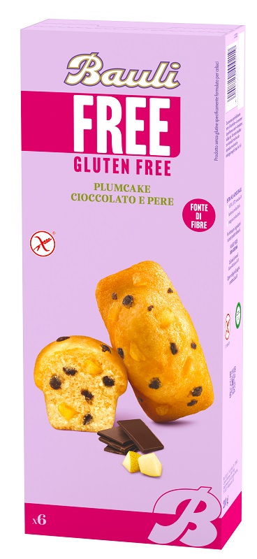BAULI FREE PLUMCAKE CIOCCOLATO E PERE 6 PEZZI DA 35 G - Speedyfarma.it