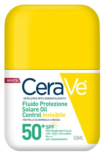 CERAVE FLUIDO PROTEZIONE SOLARE OIL CONTROL INVISIBILE SPF50+ 50 ML - Speedyfarma.it