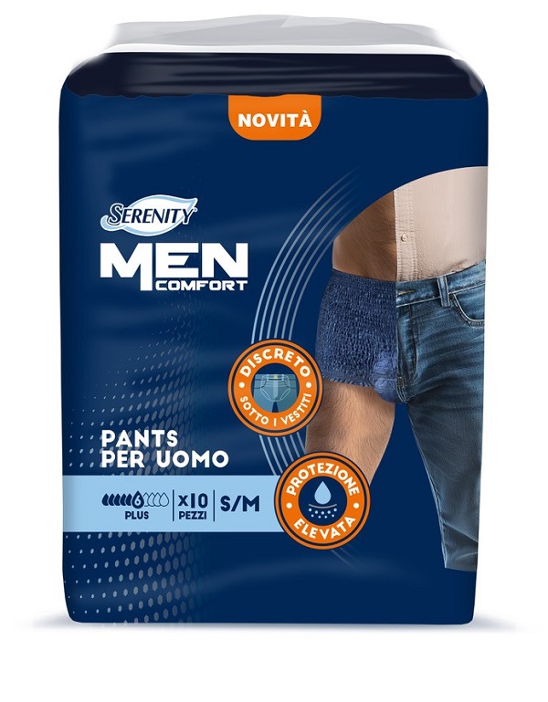 PANNOLONE A MUTANDINA SERENITY MEN COMFORT PLUS S/M 10 PEZZI - Speedyfarma.it