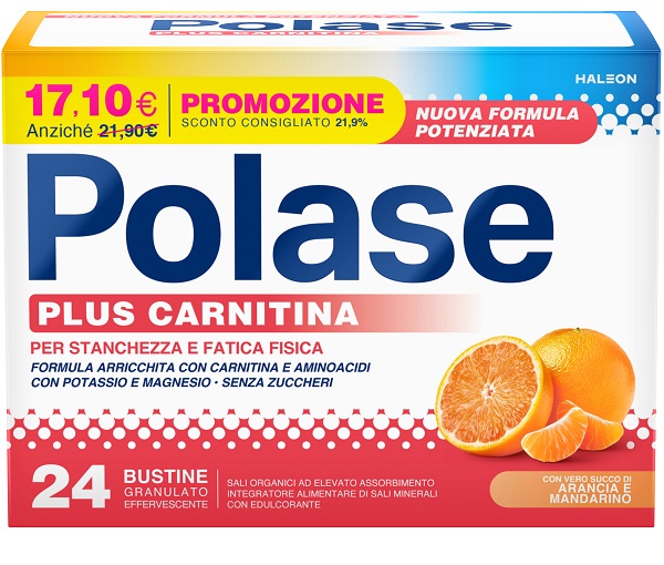 POLASE PLUS CARNITINA PROMO 24 BUSTINE GRANULATO EFFERVESCENTE DA 6,8 G - Speedyfarma.it