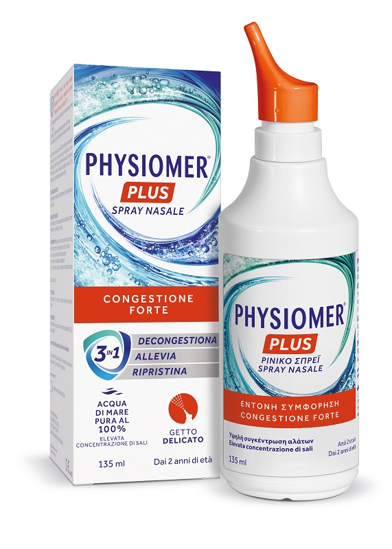 SPRAY NASALE PHYSIOMER PLUS GETTO DELICATO 135 ML - Speedyfarma.it