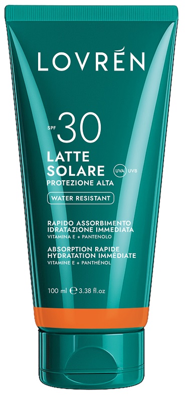 LOVREN CREMA SOLARE VISO CORPO PROTEZIONE ALTA SPF30 100 ML - Speedyfarma.it