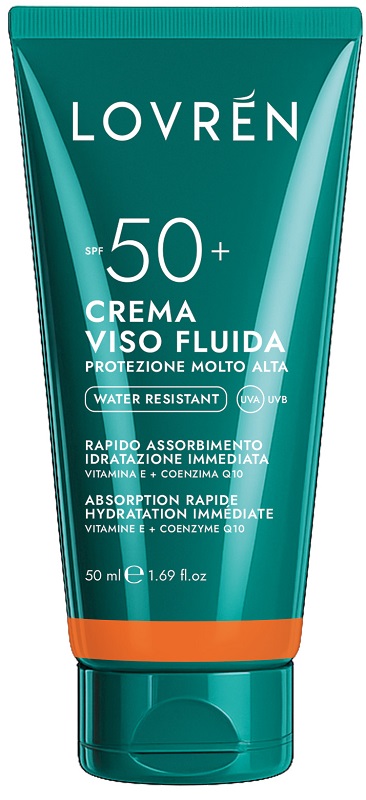 LOVREN FLUIDO SOLARE VISO PROTEZIONE MOLTO ALTA SPF50 50 ML - Speedyfarma.it