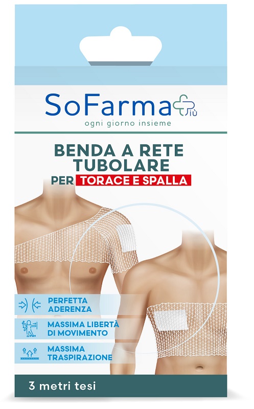 BENDA A RETE TUBOLARE SOFARMAPIU' PER TORACE E SPALLE 3 METRI TESI - Speedyfarma.it