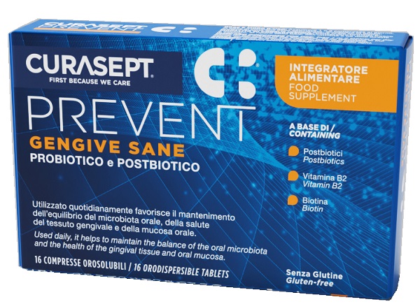 CURASEPT PREVENT GENGIVE SANE 16 COMPRESSE OROSOLUBILI - Speedyfarma.it
