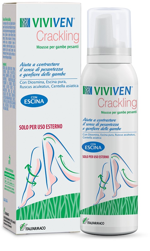 VIVIVEN CRACKLING MOUSSE GAMBE PESANTI 150 ML - Speedyfarma.it