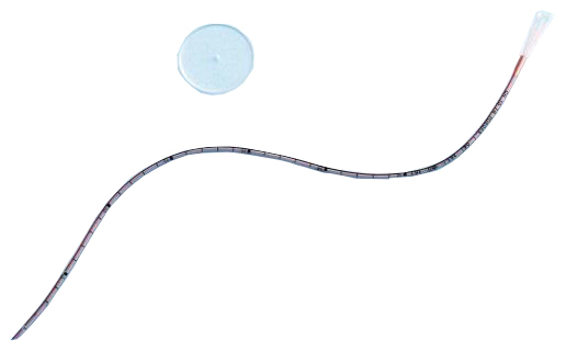 CATETERE URETEROCUTANEOSTOMIA IN SILICONE CON PUNTA SMUSSATA FLANGIA ROTONDA LINEA RADIOPACA LUNGHEZZA 45CM CH 8 - Speedyfarma.it