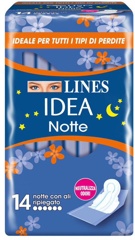 LINES IDEA NOTTE CON ALI RIPIEGATE 14 PEZZI - Speedyfarma.it