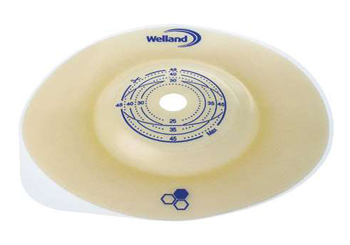 PLACCA PER COLOSTOMIA CONVESSA RITAGLIABILE AURUM2 DIAMETRO 13-48 MM FLANGIA 70 MM 5 PEZZI - Speedyfarma.it