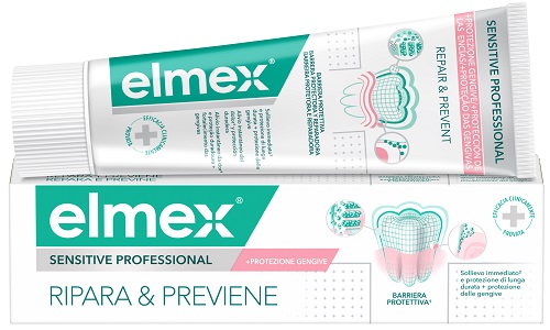 DENTIFRICIO ELMEX SENSITIVE RIPARA & PREVIENE 75 ML - Speedyfarma.it