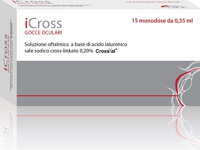 ICROSS SOLUZIONE OFTALMICA ACIDO IALURONICO CROSS-LINKATO 0,2% 15 MONODOSI DA 0,35 ML - Speedyfarma.it