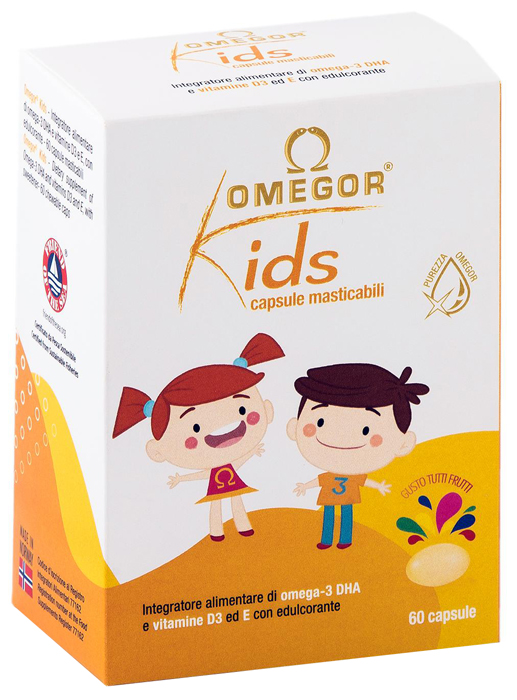 OMEGOR KIDS 60 CAPSULE MASTICABILI - Speedyfarma.it