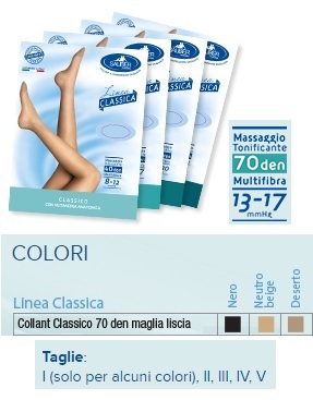 SAUBER COLLANT 70 DENARI MAGLIA LISCIA N BEIG 3 LINEA CLASSICA - Speedyfarma.it